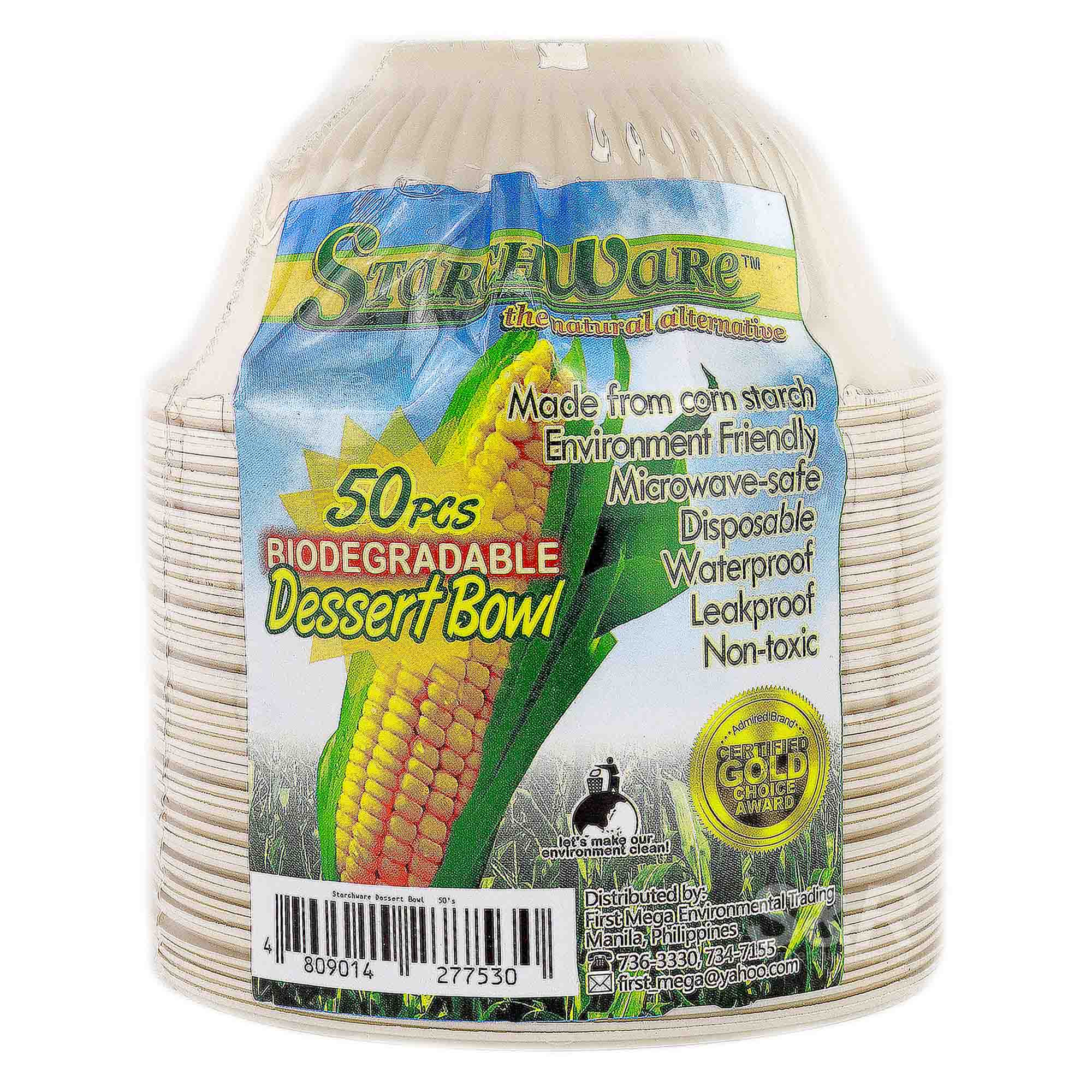 Starchware Biodegradable Disposable Dessert Bowl 50pcs Starchware Biodegradable Disposable Dessert Bowl 50pcs